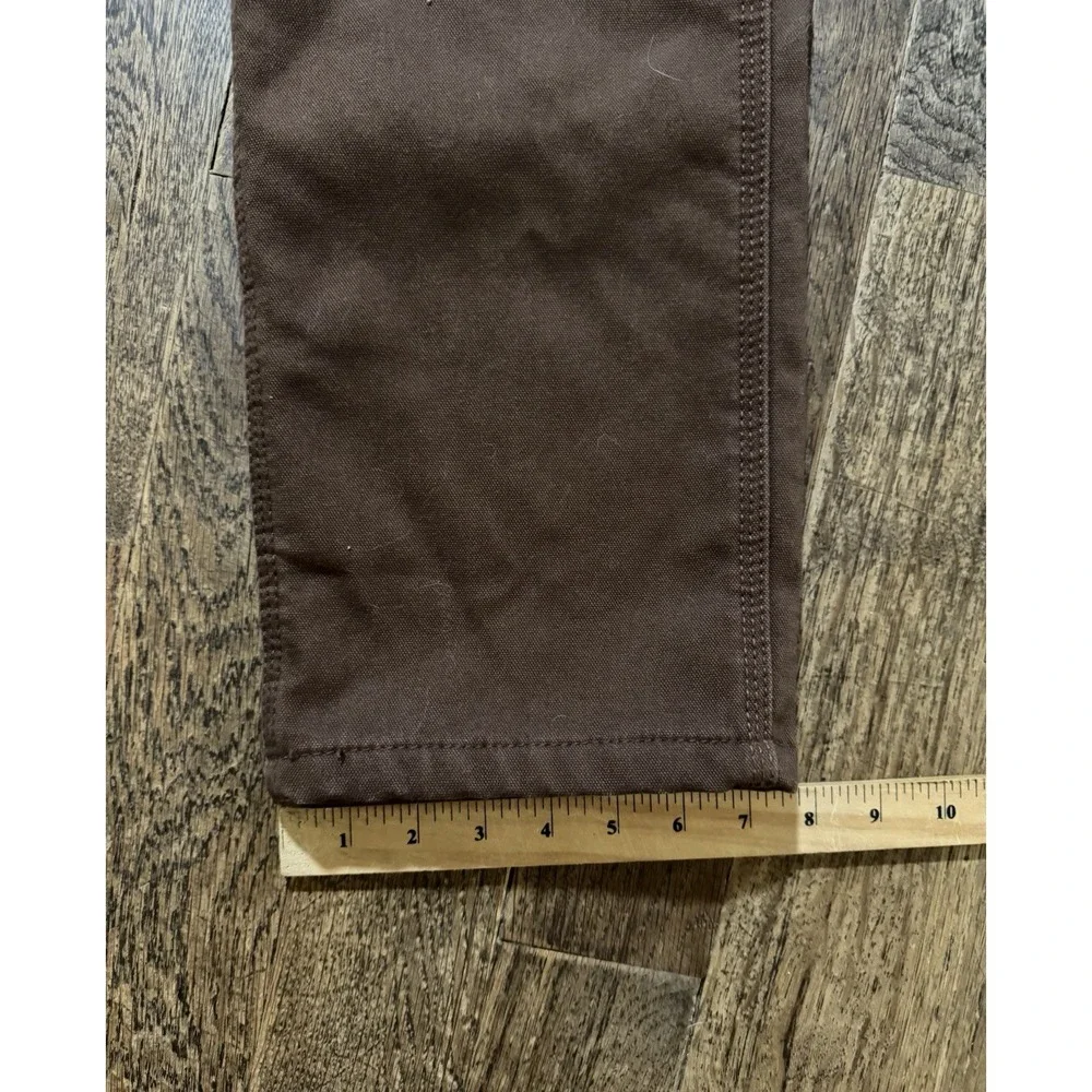 Rugged Wear Carpenter Pants Mens Size 32x30 Flannel Lined Brown Straight Leg
